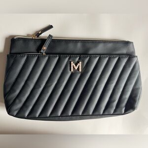 Primark Black Cosmetic Bag with Quilted Design